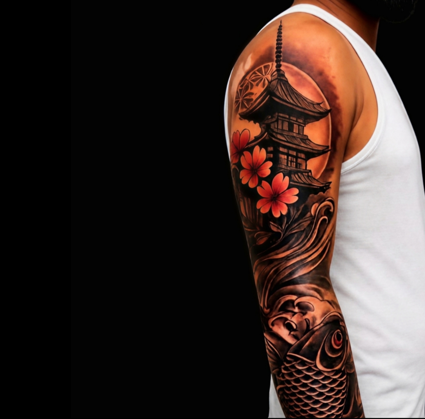 Tattoo client finished art after photo 2